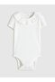 Crew Neck Baby Girl Snapback Bodysuit (S6) - 2