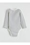 Ecru Striped Baby Boy Bodysuit and Pants Set (S6) - 5