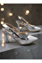 Women's Open Back Heeled Shoes . Glittery Heeled Shoes (9cm) - 5