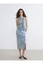 Indigo Boat Neck Women's Jean Vest (S6) - 2