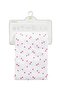 Ecru Heart Printed Baby Girl Blanket 90X100 cm (S6) - 5