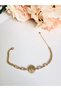Steel Tree of Life Baguette Gold Bracelet