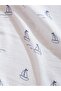 Ecru Printed Baby Boy Muslin Blanket 90X100 cm (S6) - 3