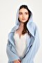 Duck Embroidered Short Hooded Muslin Women's Bathrobe - 6