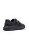 Fawdon double velcro genuine leather children's shoes black - 3