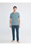 Navy Blue Standard Fit Men's Pajama Set (S6) - 3