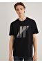 M0612174 Pro Logo Printed Reflective Detailed T-Shirt Men's T-Shirt Black - 2