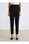 Black Women's Trousers with Elastic Waist (S6) - 2
