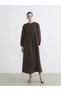 Balloon Sleeve Muslin Long Dress (S6)