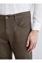 Black Slim Fit Gabardine Men's Chino Trousers (S6) - 4