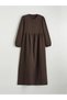 Balloon Sleeve Muslin Long Dress (S6) - 6