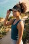 Unisex Visor Black Tenisci Visor Hat with Uv Protection - 9