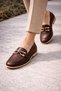 Women's Double Eye Buckle Detailed Ballerina Flats Lightweight Comfortable Sole Daily Shoes Ballerina Flats - 5