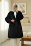Belted Pocketed Bearded Cap - Black