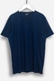 Men's Navy Blue 100% Cotton Crew Neck T-Shirt - Premium Basic Short Sleeve Athlete Gym T-Shirt - Regular Fit Navy Blue T-Shirt - 2
