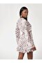 Belted chiffon mini dress - 8