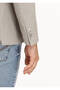 Beige Patterned Shirt Shoulder Slim Fit Cotton Blend Knitted Jacket - 4