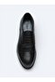 Black Leather Classic Shoes - 3