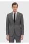 Gray Patterned Zeroweight Slim Fit 100% Wool Suit - 3