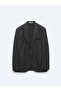 Anthracite Patterned Modern Fit Wool Blend Jacket - 7