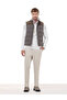Mink Regular Fit Stand Collar Casual Woven Sports Vest - 2
