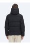 Black Regular Fit Hooded Woven Coat - 5