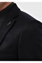 Black Plain Regular Fit 100% Cashmere Jacket - 4