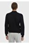 Black Polo Neck Jacquard Knitwear Sweater - 7