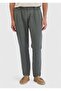 Khaki Straight Woven Jogging Fit Casual Cotton Blended Pants - 2