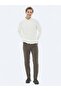 Light Brown Woven Slim Fit Casual Cotton Blended Trousers