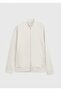 Stone Stand Collar Plain Sweatshirt - 5