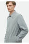 Gray Regular Fit Shirt Collar Casual Woven Overcoat - 4