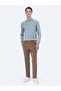 Camel Hair Woven Regular Fit Velvet Casual Cotton Blend Trousers