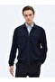 Navy Plain Regular Fit Overshirt - 4