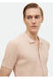 Jacquard Pink Polo Knitwear Collar - 3