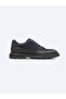 Navy Blue Leather Smart Casual Shoes