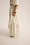 Kevin Double Layer Ecru Long Skirt - 8