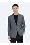Anthracite Plain Regular Fit Wool Blend Jacket
