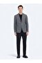 Anthracite Plain Regular Fit Wool Blend Jacket - 2