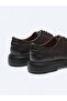 Brown Leather Smart Casual Shoes - 5