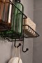 Adhesive Black Bathroom Shelf No Drilling Required Shower Organizer Shampoo Holder Soap Dish Set Aş-01 - 5