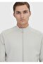 Stone Stand Collar Plain Sweatshirt - 4
