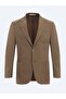 Mink Plain Modern Fit Jacket - 6