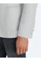 Gray Plain Modern Fit Jacket - 5