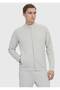 Stone Stand Collar Plain Sweatshirt - 3
