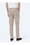 Mink Woven Slim Fit Casual Cotton Blend Trousers - 6