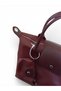 Women's Burgundy Cherry Red Parachute Fabric Wallet with Charm and Zipper, Crisscross Straps Medium Size Handbags and Shoulder Bag - 6