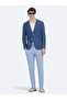 Indigo Patterned Modern Fit Jacket - 2