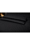 Cotton Satin Black Striped Hotel Series Double Duvet Cover Set with Elastic Fitted Sheet - 4