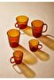 Amber 130 ml - Striped Borosilicate Glass Cup - 2
